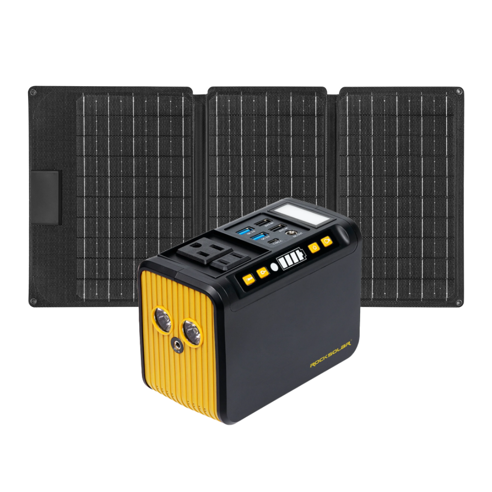 80W portable solar generator