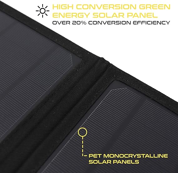 ROCKSOLAR 60W 12V Foldable Solar Panel