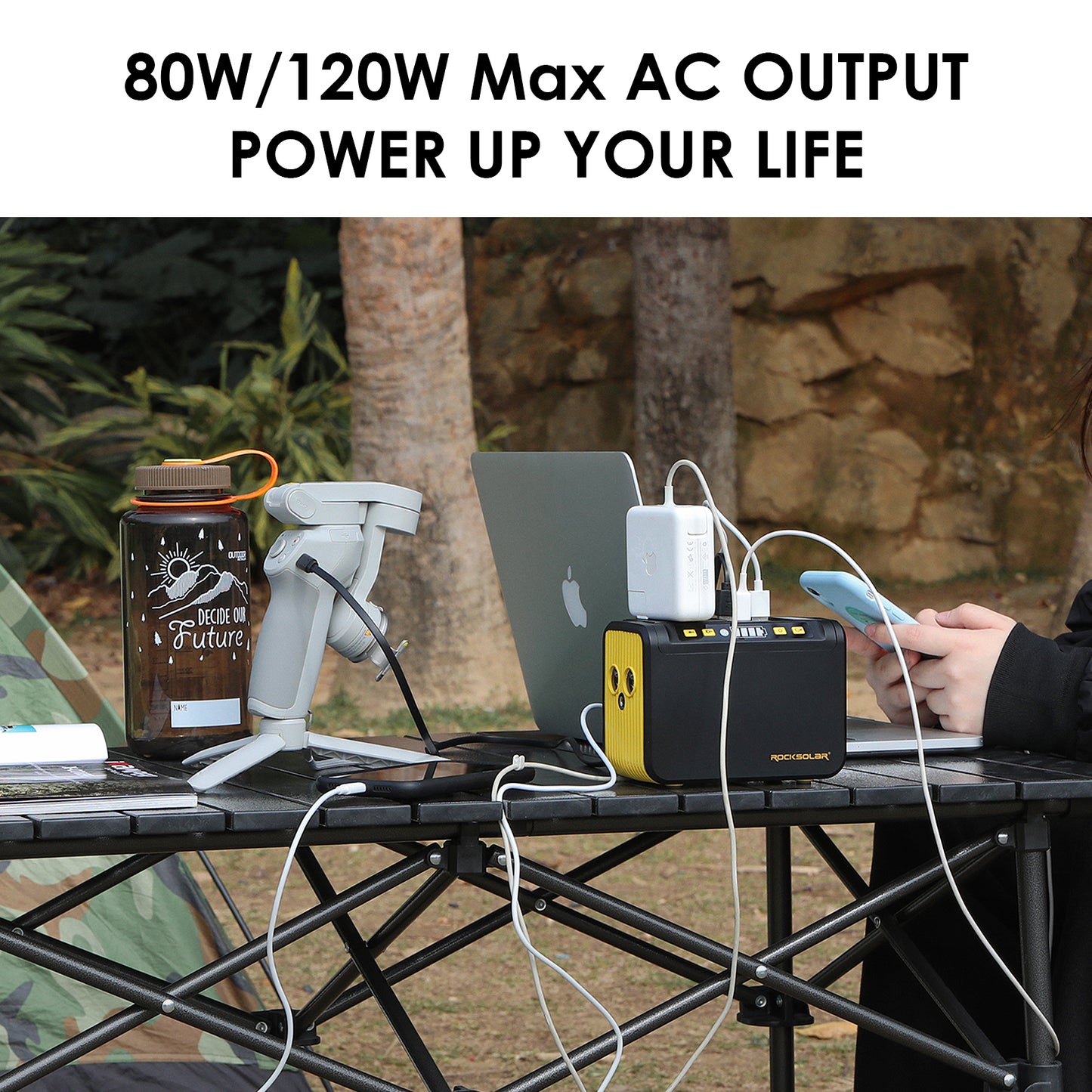 Weekender 80W 88Wh Portable Power Station - Lithium Battery and Solar Generator