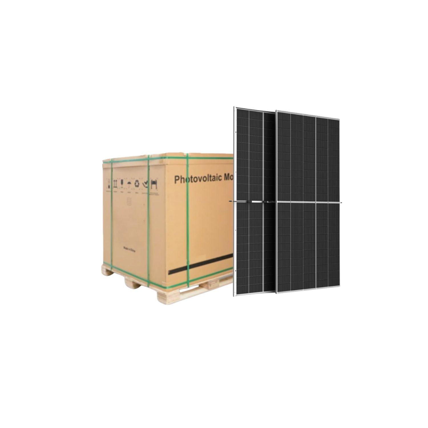Trina 720W N-type i-TOPCon bifacial dual glass solar panel (33 panels/pallet)