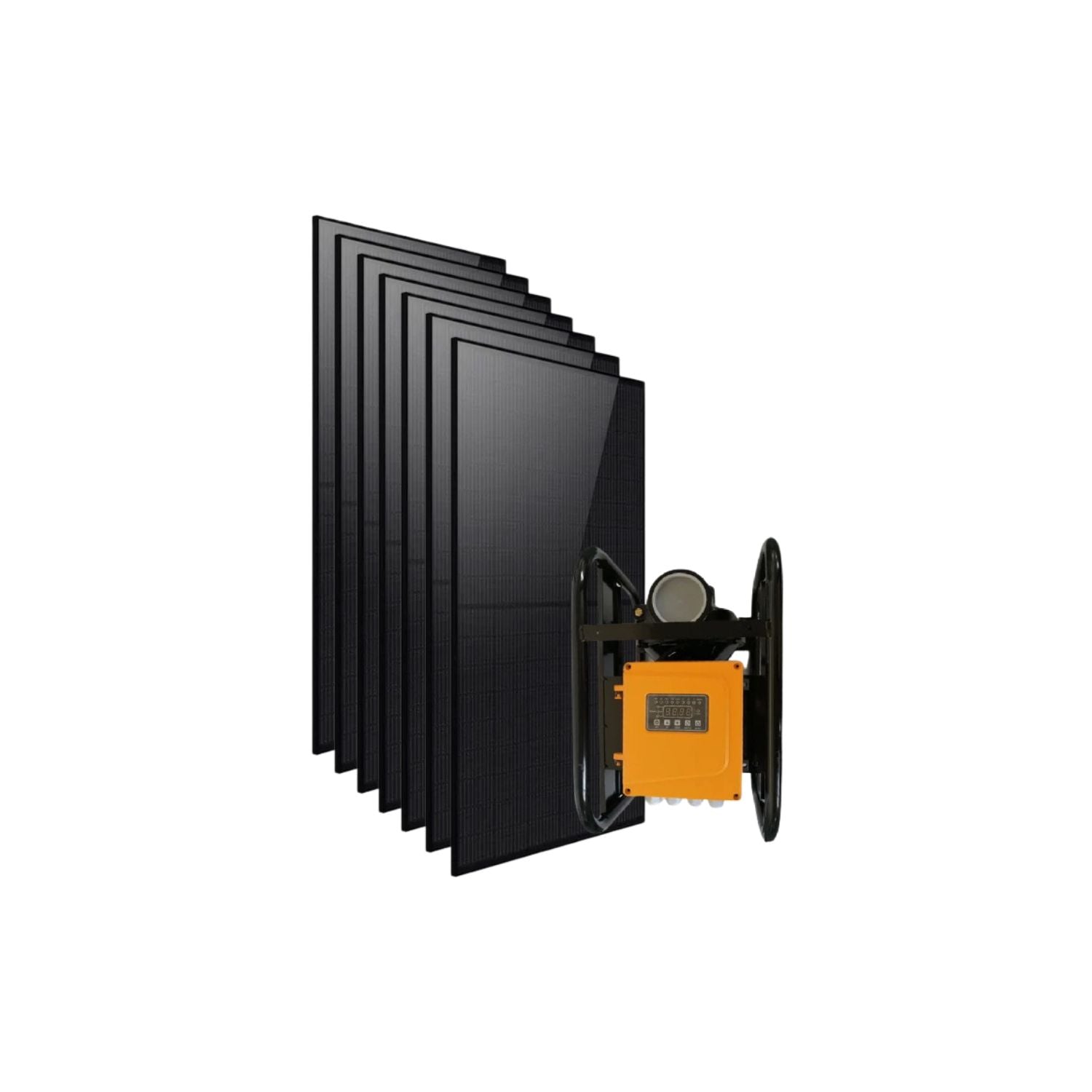 Kit de pompe de piscine solaire ROCKSOLAR AC/DC 3,0 CV avec (7 panneaux solaires de 440 W)