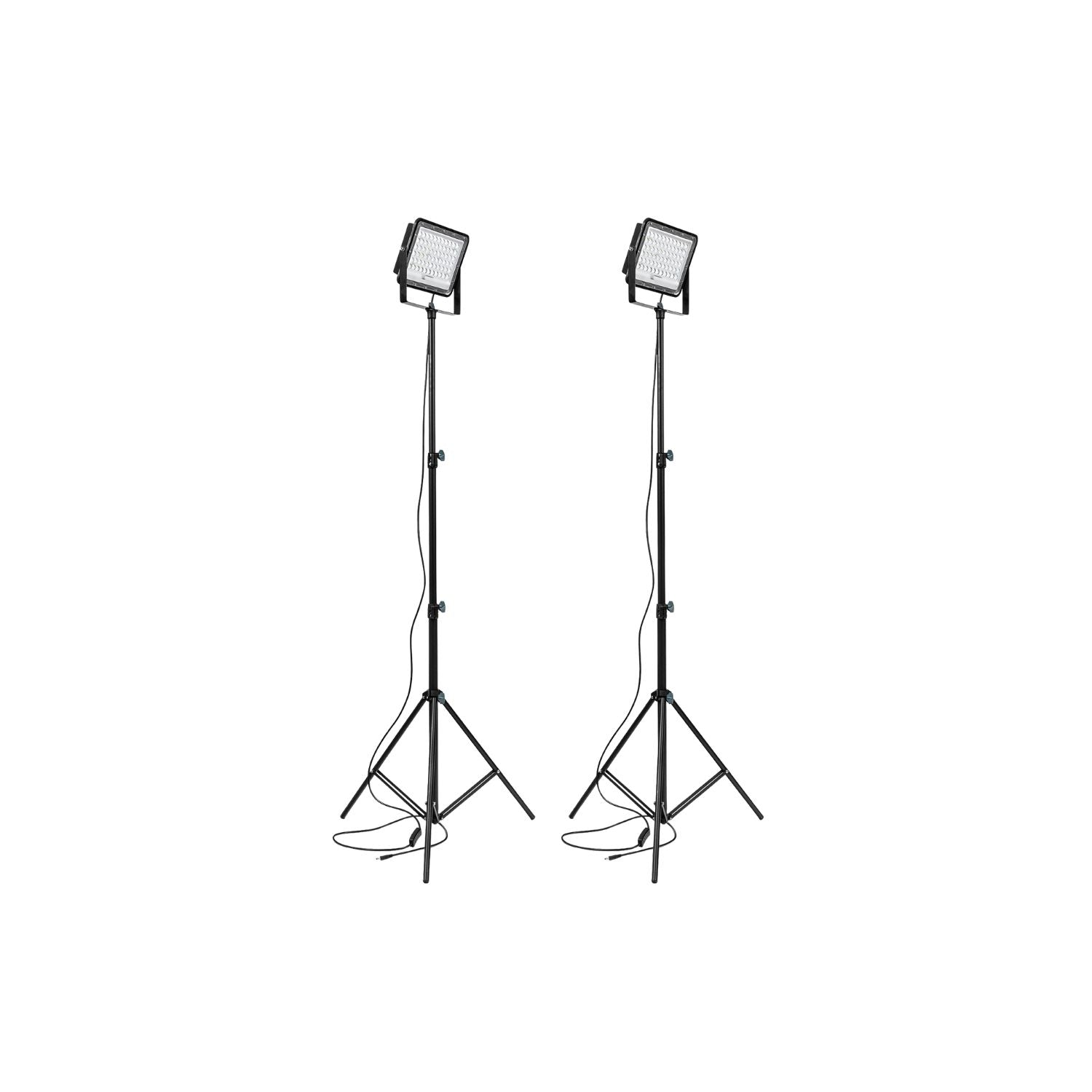 Projecteur LED portable réglable ROCKSOLAR 15W avec trépied télescopique 