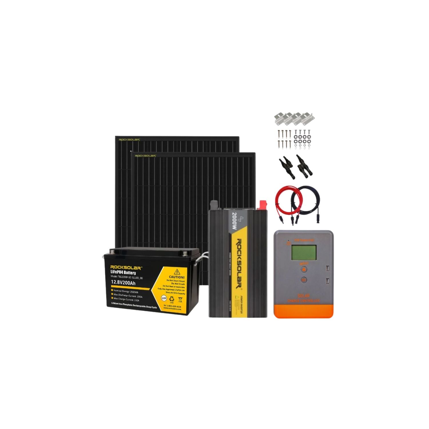 ROCKSOLAR 2000W 12V Off-Grid Solar System