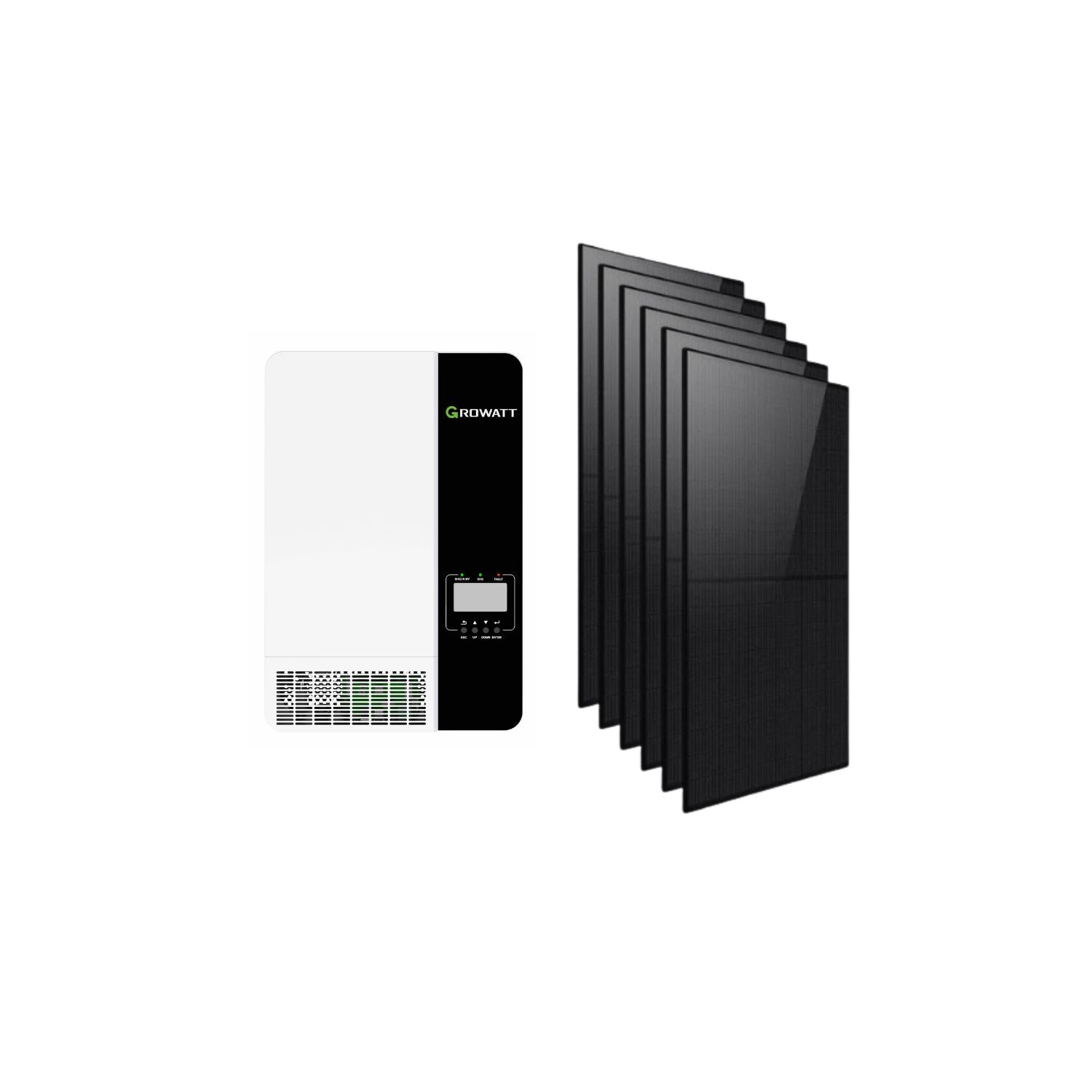 Kit de panneaux solaires hors réseau de 3,5 kW avec panneaux solaires de 2600 W (120 V/30 A) 