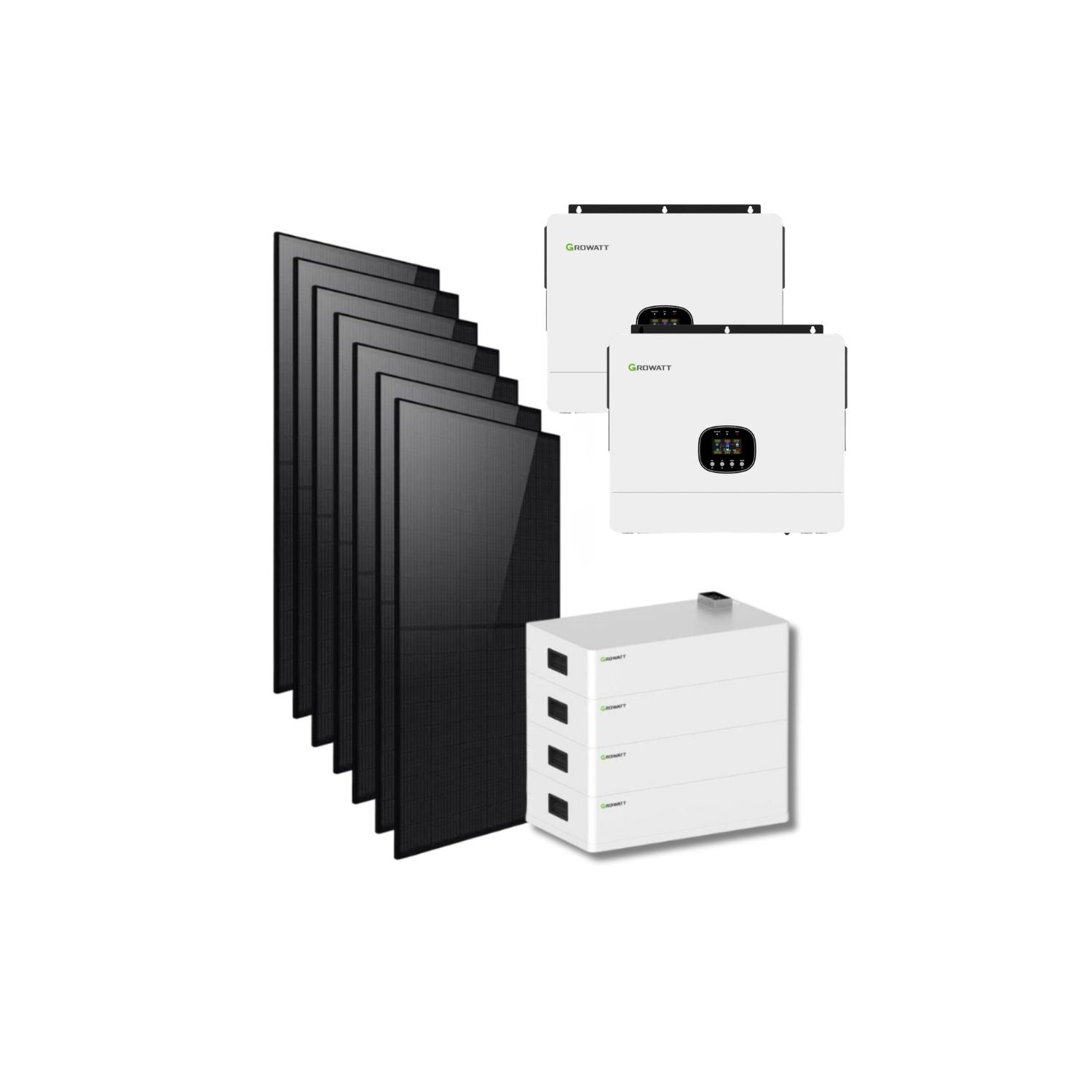 Système solaire autonome de 24 kW - Sortie CA 120/240 V avec batterie de 30 kWh 