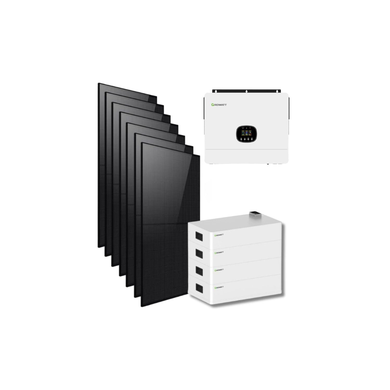 Système solaire hors réseau monophasé 12 kW 120/240 Vca (120 V/240 V 100 A) 