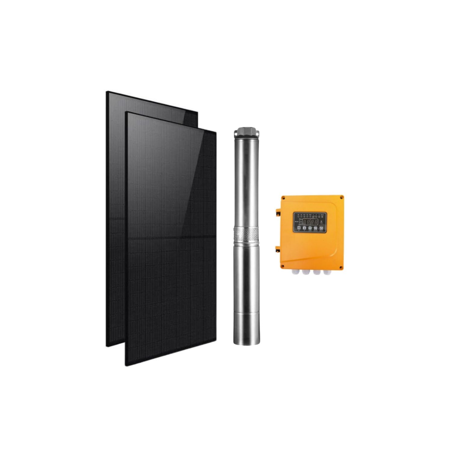 Kit pompe submersible hybride solaire AC/CC 0,8 CV Rocksolar