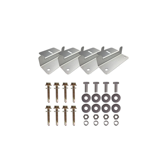 ROCKSOLAR Z-Bracket Mount System for Solar Panels - (Set of 4)