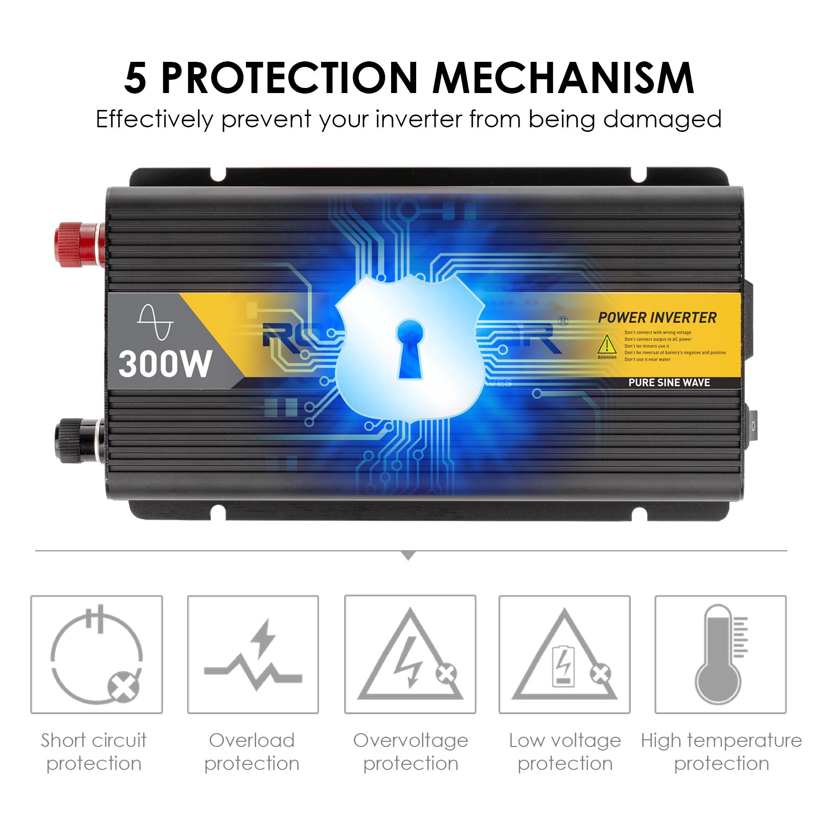 protection mechanism pure sine wave inverter