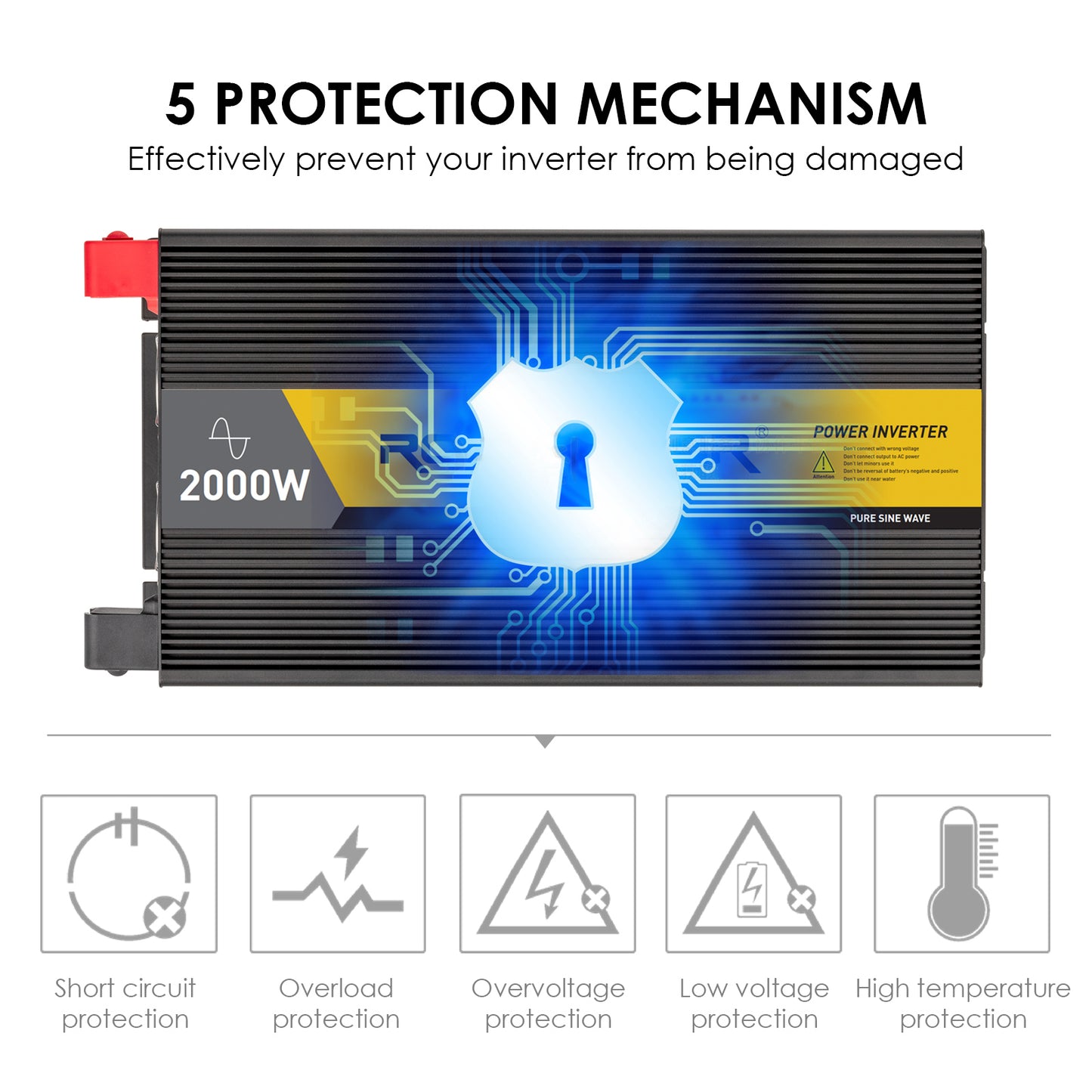 protection mechanism pure sine wave inverter