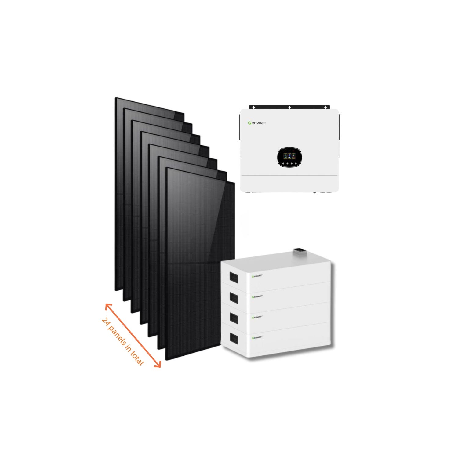12 KW Split Phase 120/240Vac Premium Off-Grid Solar System