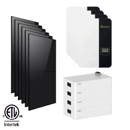 14KW Off Grid Solar System - 120/240V AC output with 20Kwh Battery