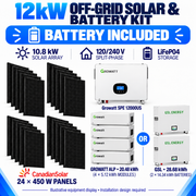 Growatt 12kW Off-Grid Solar & Battery Kit – 10.8kW Panels