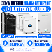 Growatt 36kW Off-Grid Solar & Battery Kit – 33.48kW Panels