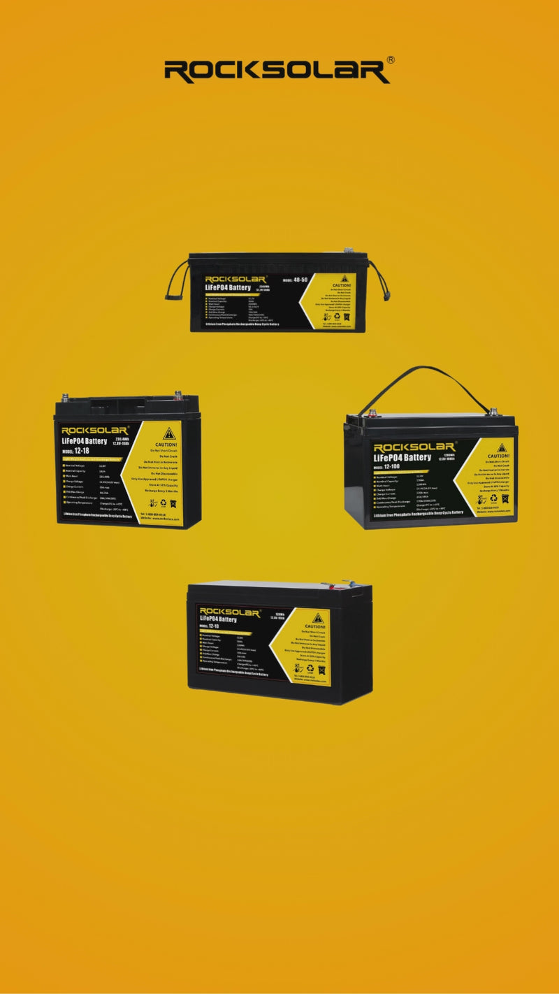 lithium lifepo4 batteries rocksolar 