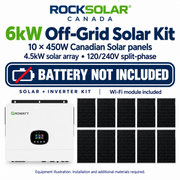 Growatt 6kW Off-Grid Solar Kit – 4.5kW Panels, Battery Not Included