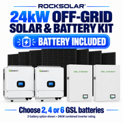 Growatt 24kW Off-Grid Solar & Battery Kit – 16.2kW Panels