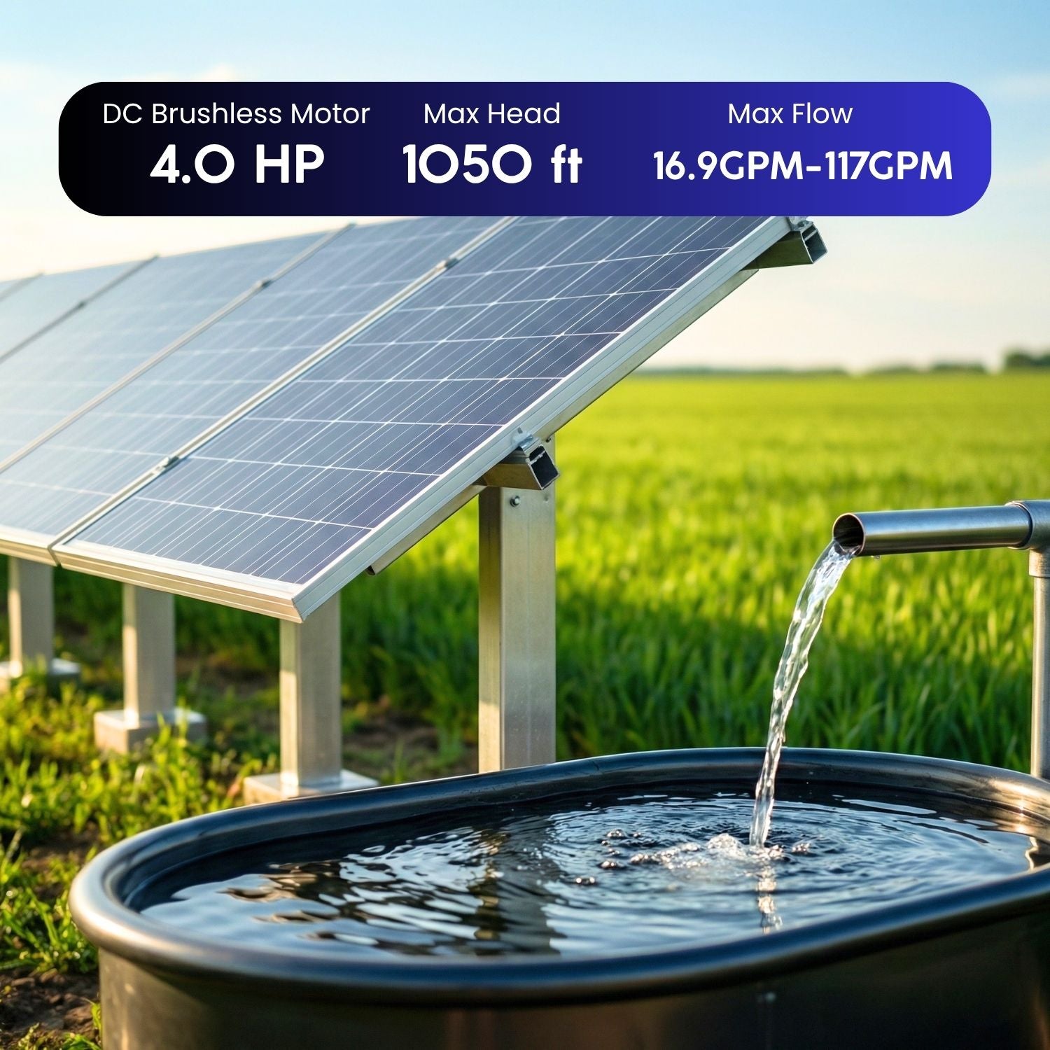 4.0hp solar energy pump
