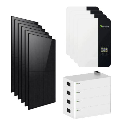14KW Off Grid Solar System - 120/240V AC output with 20Kwh Battery