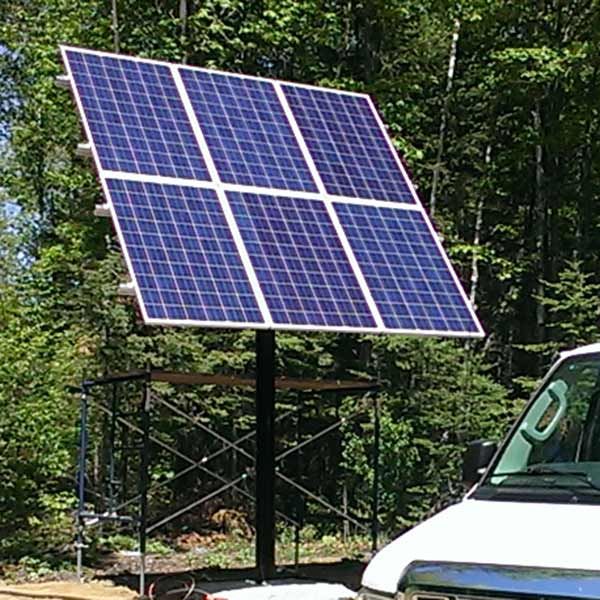 FastRack Top-Of-Pole Mount For 6 Solar Panels