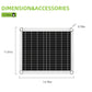 dimension of 15w solar panel