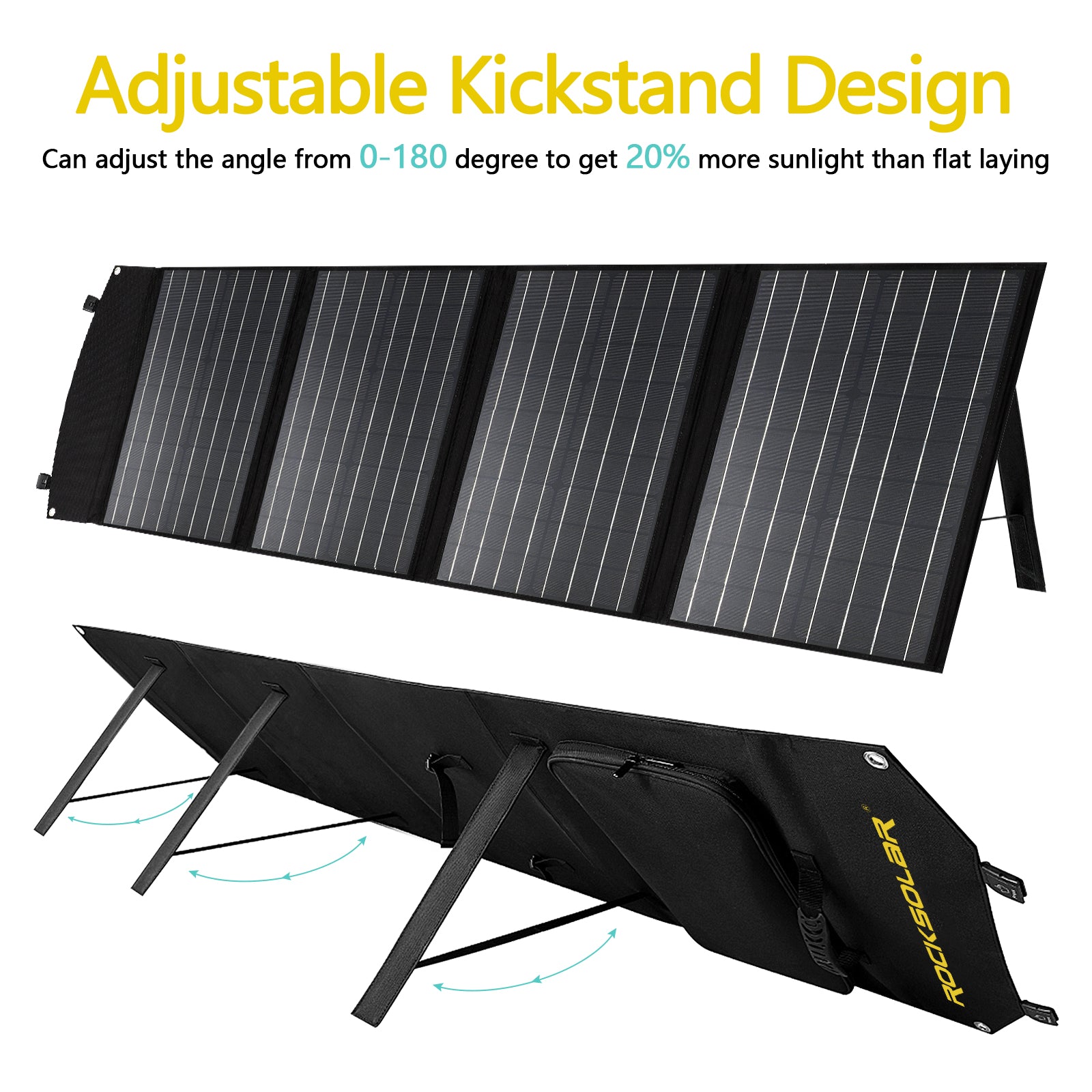 100W 12V Foldable Solar Panel | Lightweight RV Solar Panels